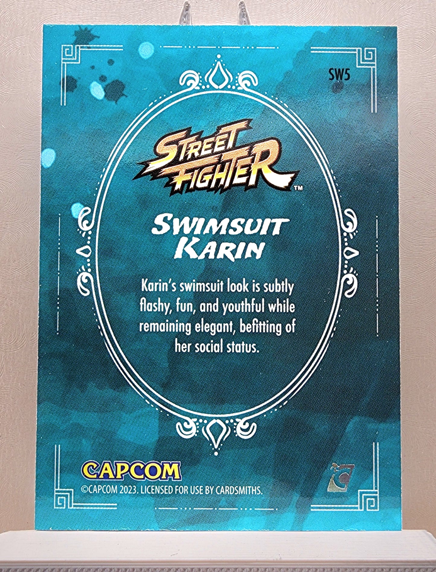 Street Fighter! 1x Swimsuit Karin - Insert (#SW5 - 2023 Cardsmiths Street Fighter Series One)