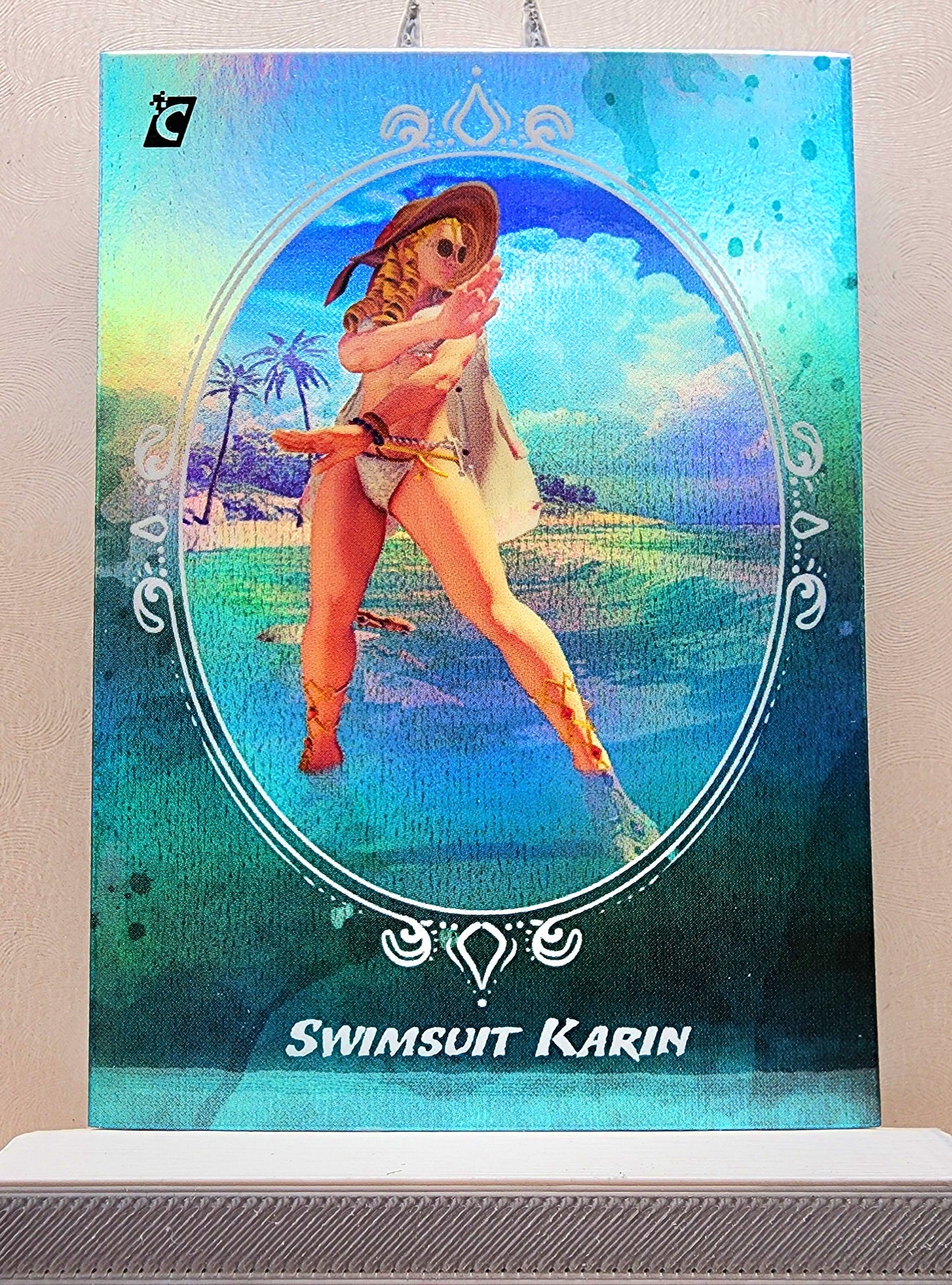 Street Fighter! 1x Swimsuit Karin - Holofoil Insert (#SW5 - 2023 Cardsmiths Street Fighter Series One)