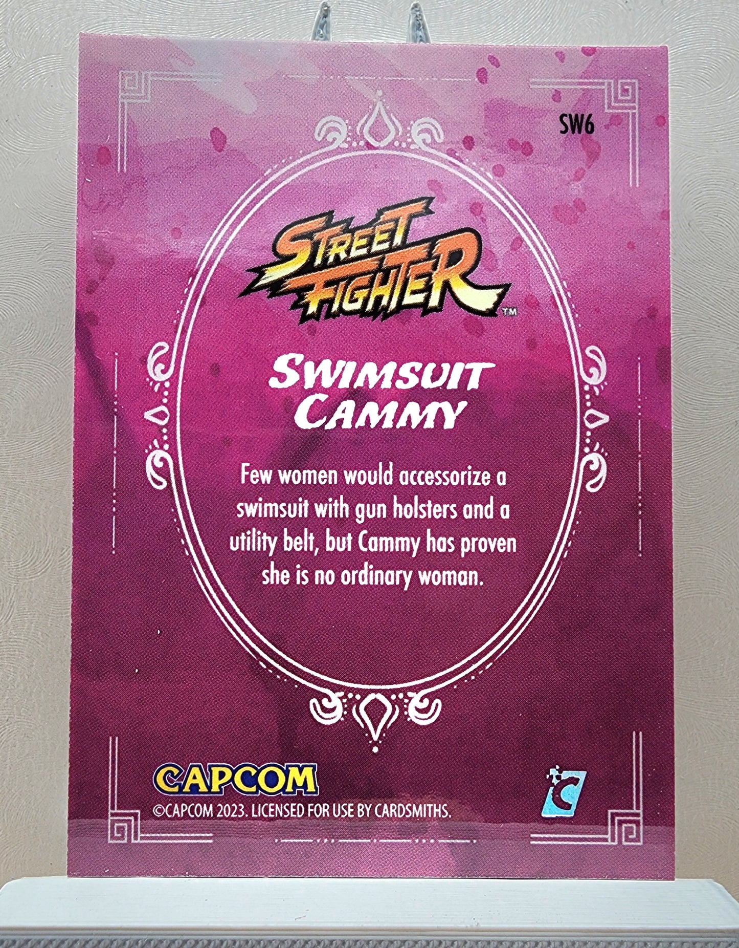 Street Fighter! 1x Swimsuit Cammy - Holofoil Insert (#SW6 - 2023 Cardsmiths Street Fighter Series One)