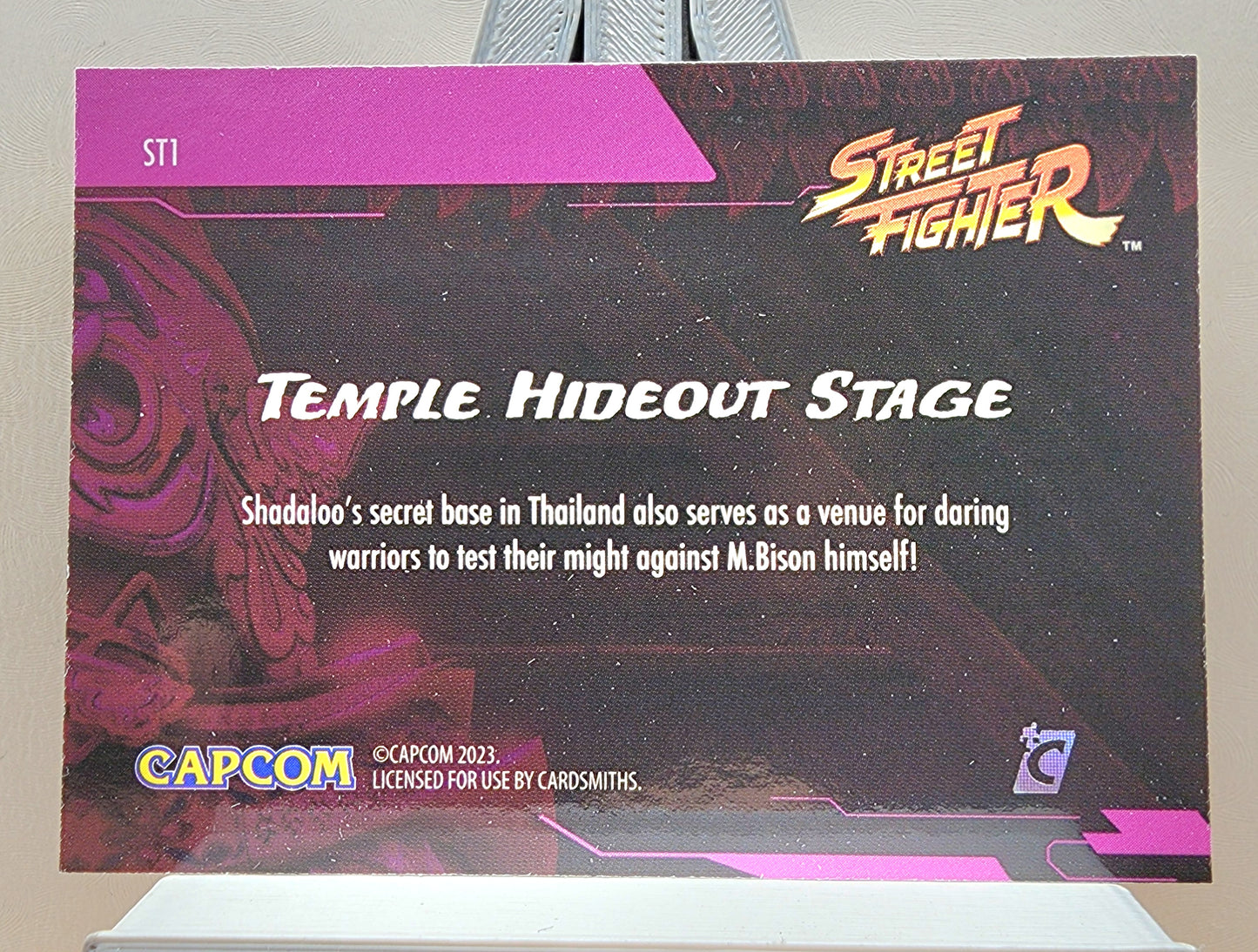 Street Fighter! 1x Temple Hideout - Insert (#ST1 - 2023 Cardsmiths Street Fighter Series One)