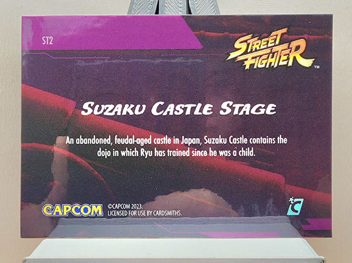 Street Fighter! 1x Suzaku Castle - Holofoil Insert (#ST2 - 2023 Cardsmiths Street Fighter Series One)