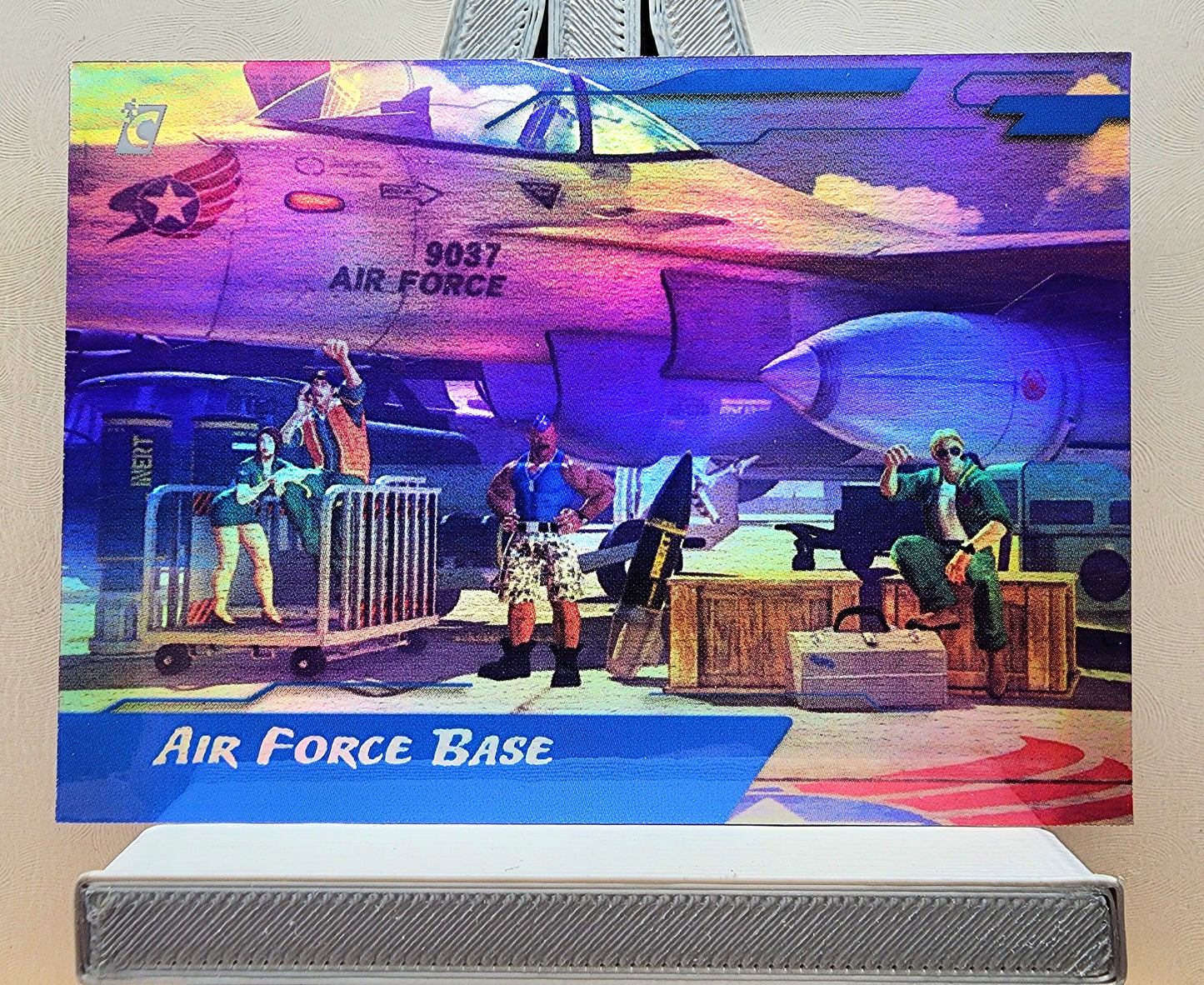 Street Fighter! 1x Airforce Base - Holofoil Insert (#ST3 - 2023 Cardsmiths Street Fighter Series One)