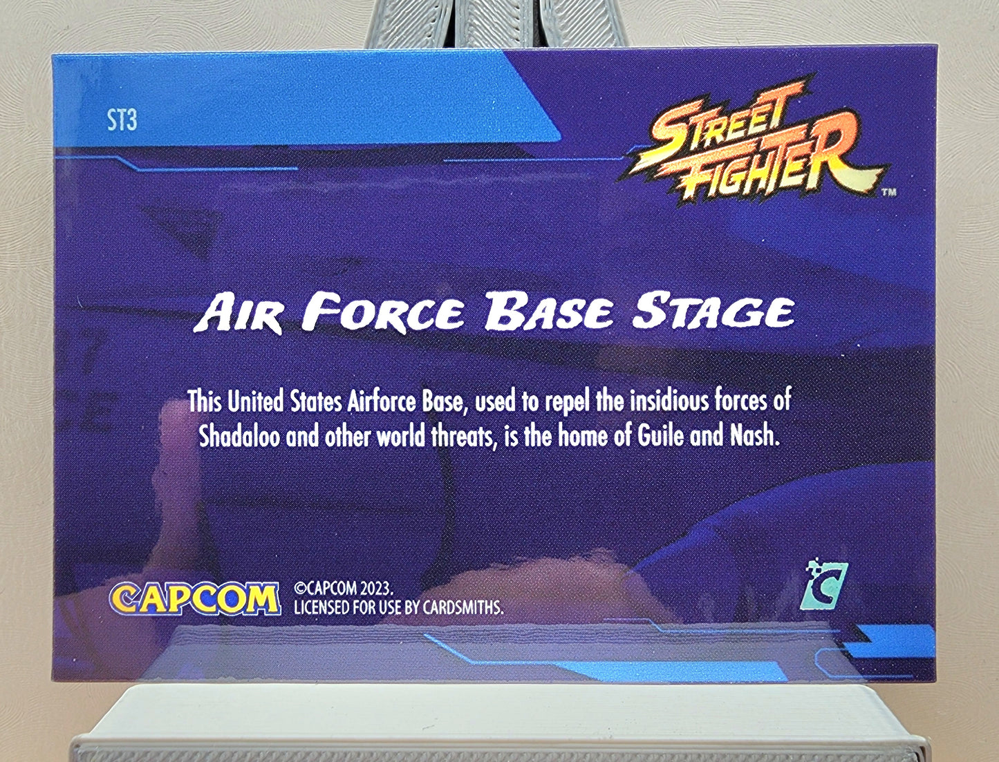 Street Fighter! 1x Airforce Base - Holofoil Insert (#ST3 - 2023 Cardsmiths Street Fighter Series One)