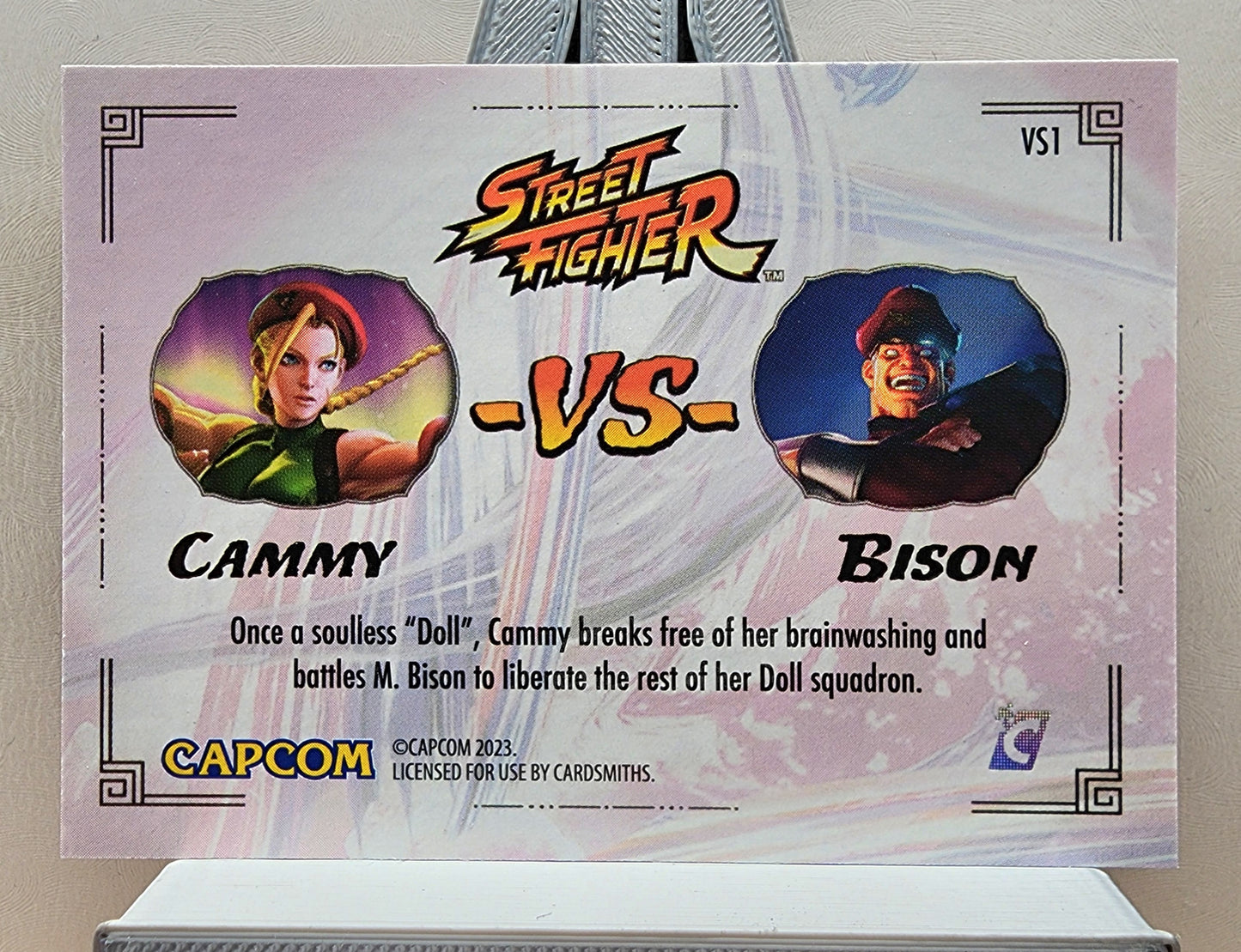 Street Fighter! 1x Cammy VS Bison - Insert (#VS1 - 2023 Cardsmiths Street Fighter Series One)