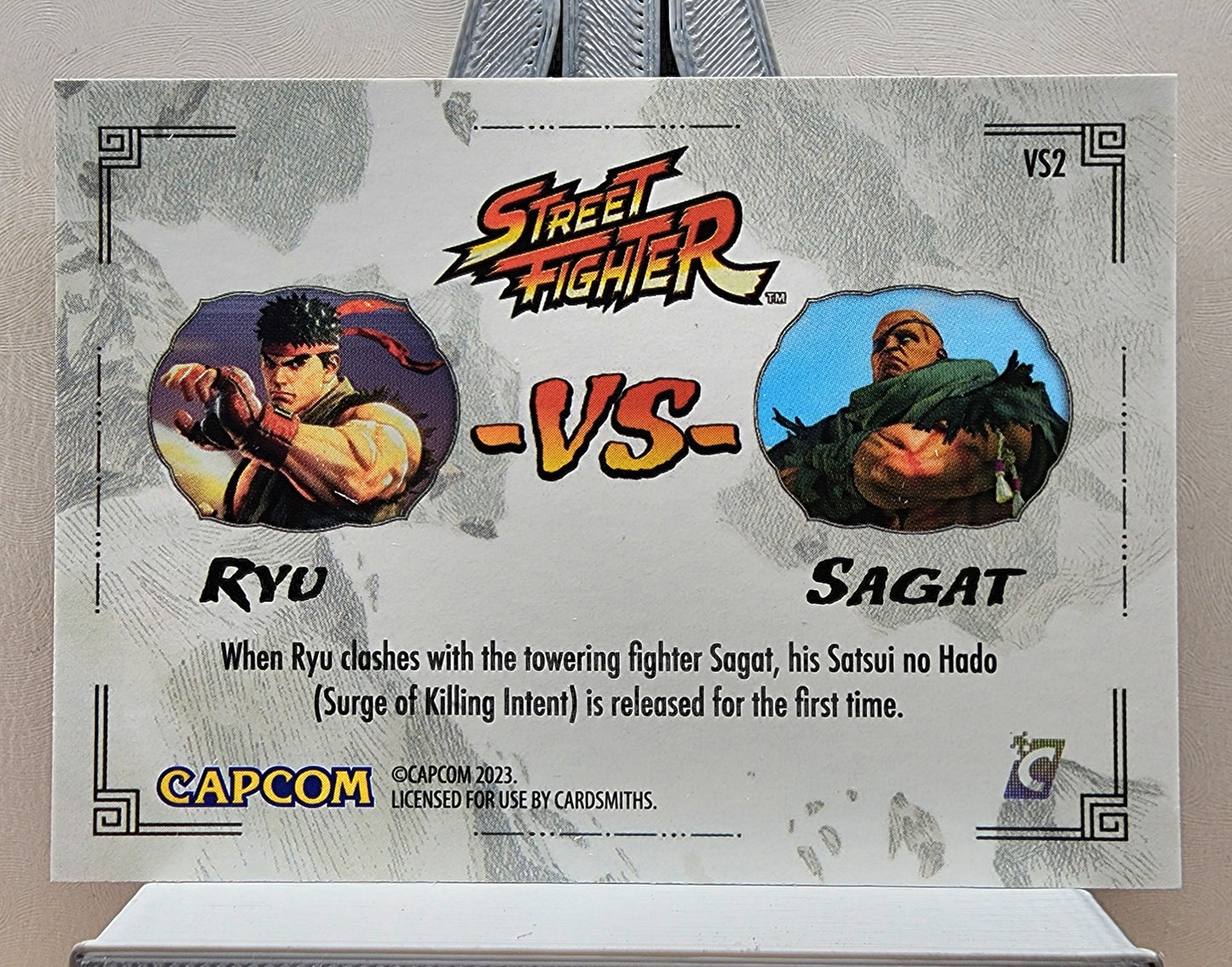 Street Fighter! 1x Ryu VS Sagat - Insert (#VS2 - 2023 Cardsmiths Street Fighter Series One)