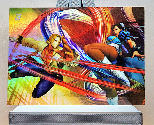 Street Fighter! 1x ChunLi VS Vega - Holofoil Insert (#VS3 - 2023 Cardsmiths Street Fighter Series One)