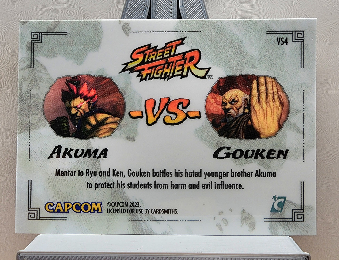 Street Fighter! 1x Akuma VS Gouken - Holofoil Insert (#VS4 - 2023 Cardsmiths Street Fighter Series One)