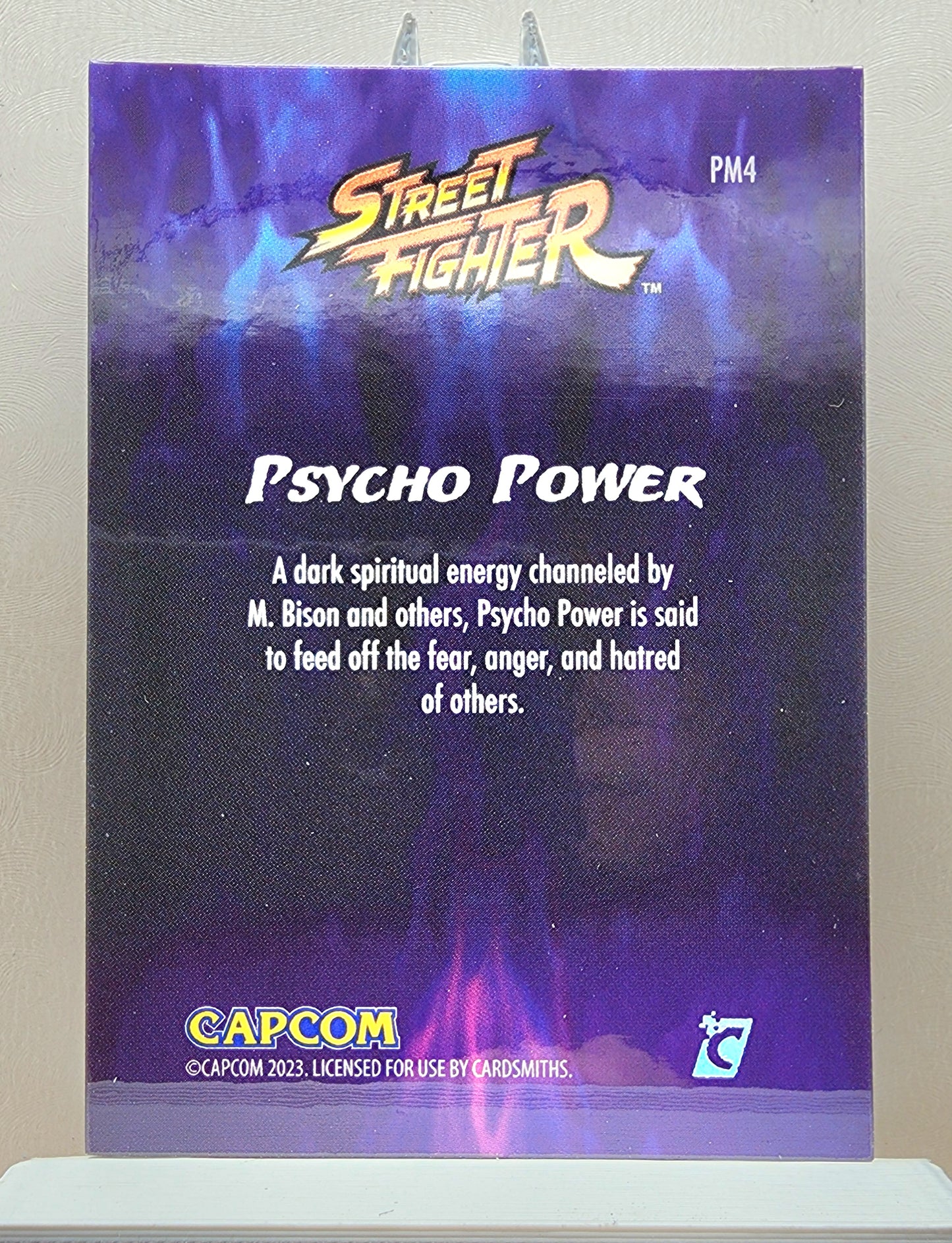 Street Fighter! 1x Psycho Power - Holofoil Insert (#PM4 - 2023 Cardsmiths Street Fighter Series One)