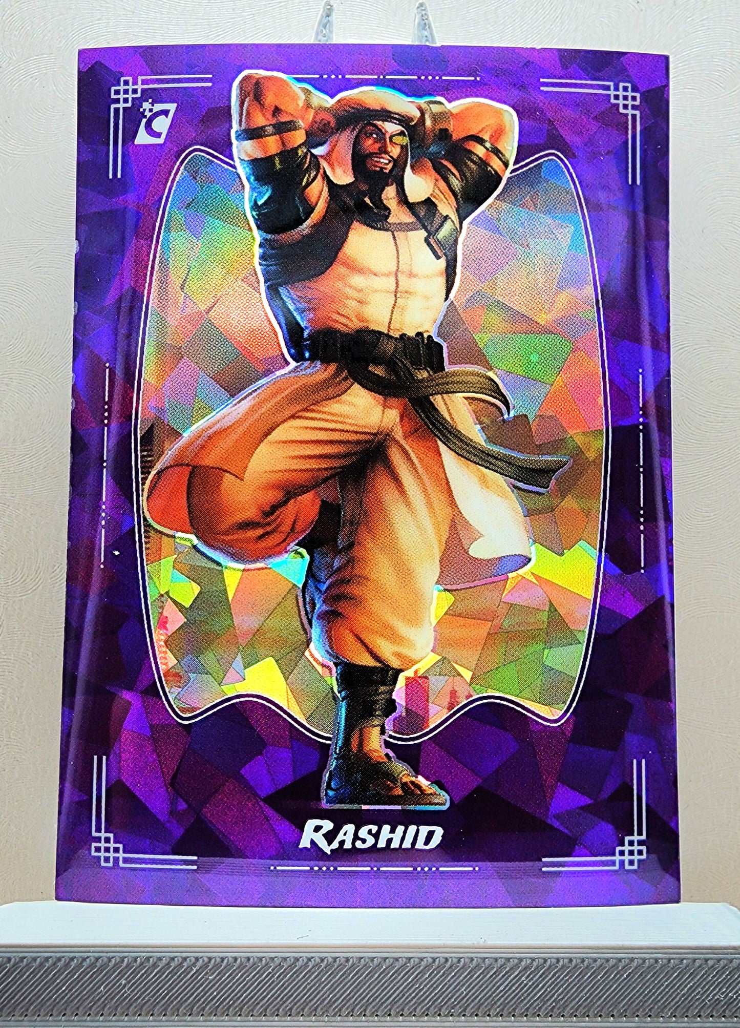 Street Fighter! 1x Rashid 42/49 - Amethyst Refractor (#37 - 2023 Cardsmiths Street Fighter Series One)