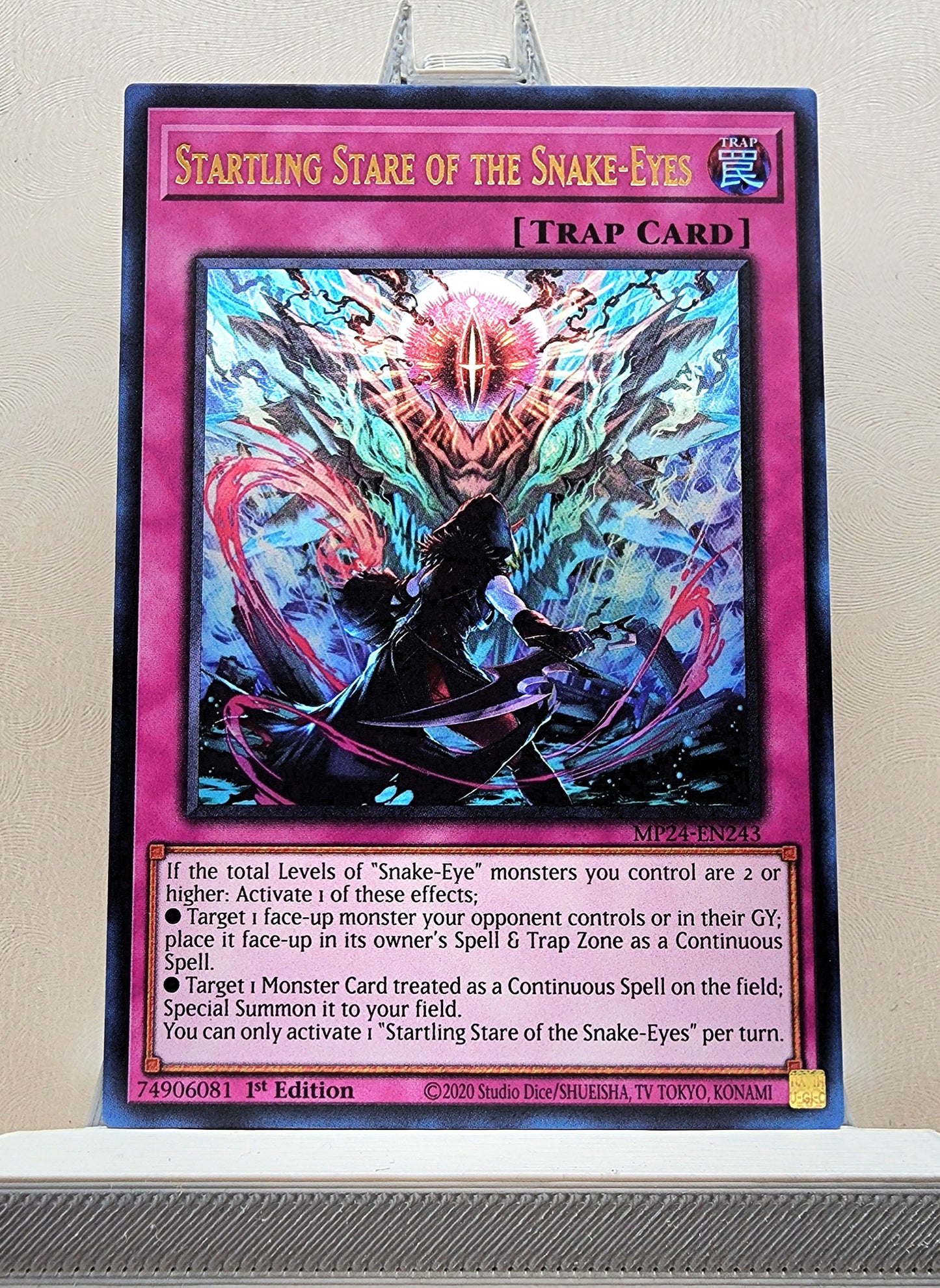 Yugioh! 1x Startling Stare of the Snake-Eyes (MP24 - Ultra Rare) 1st Edition