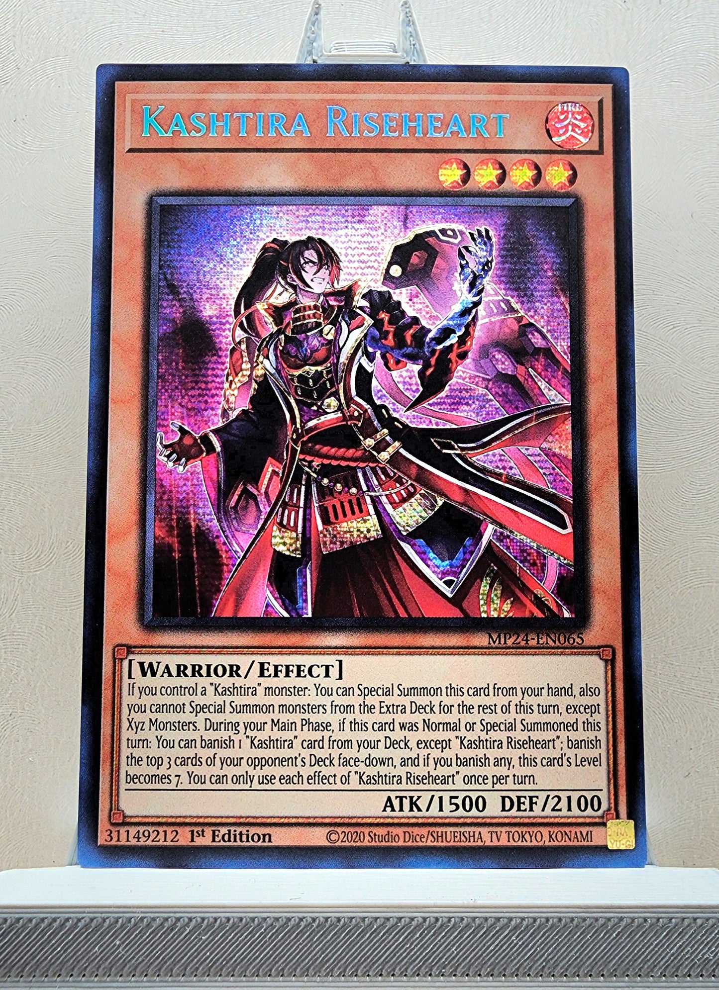 Yugioh! 1x Kashtira Riseheart (MP24 - Prismatic Secret Rare) 1st Edition