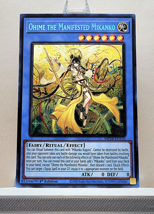 Yugioh! 1x Ohime the Manifested Mikanko (MP24 - Prismatic Secret Rare) 1st Edition