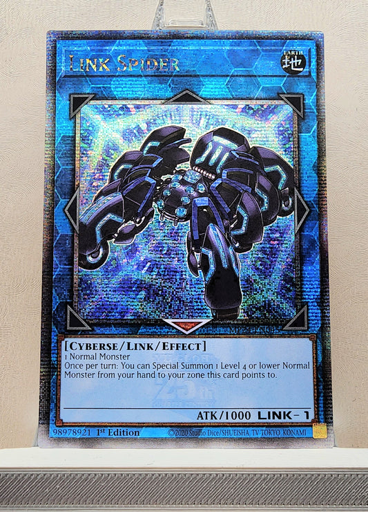 Yugioh! 1x Link Spider (MP24 - Quarter Century Secret Rare) 1st Edition