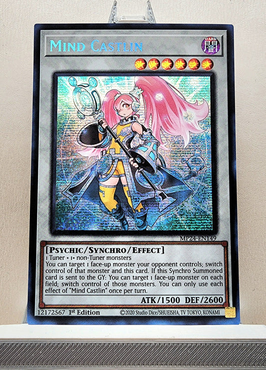 Yugioh! 1x Mind Castlin (MP24 - Prismatic Secret Rare) 1st Edition