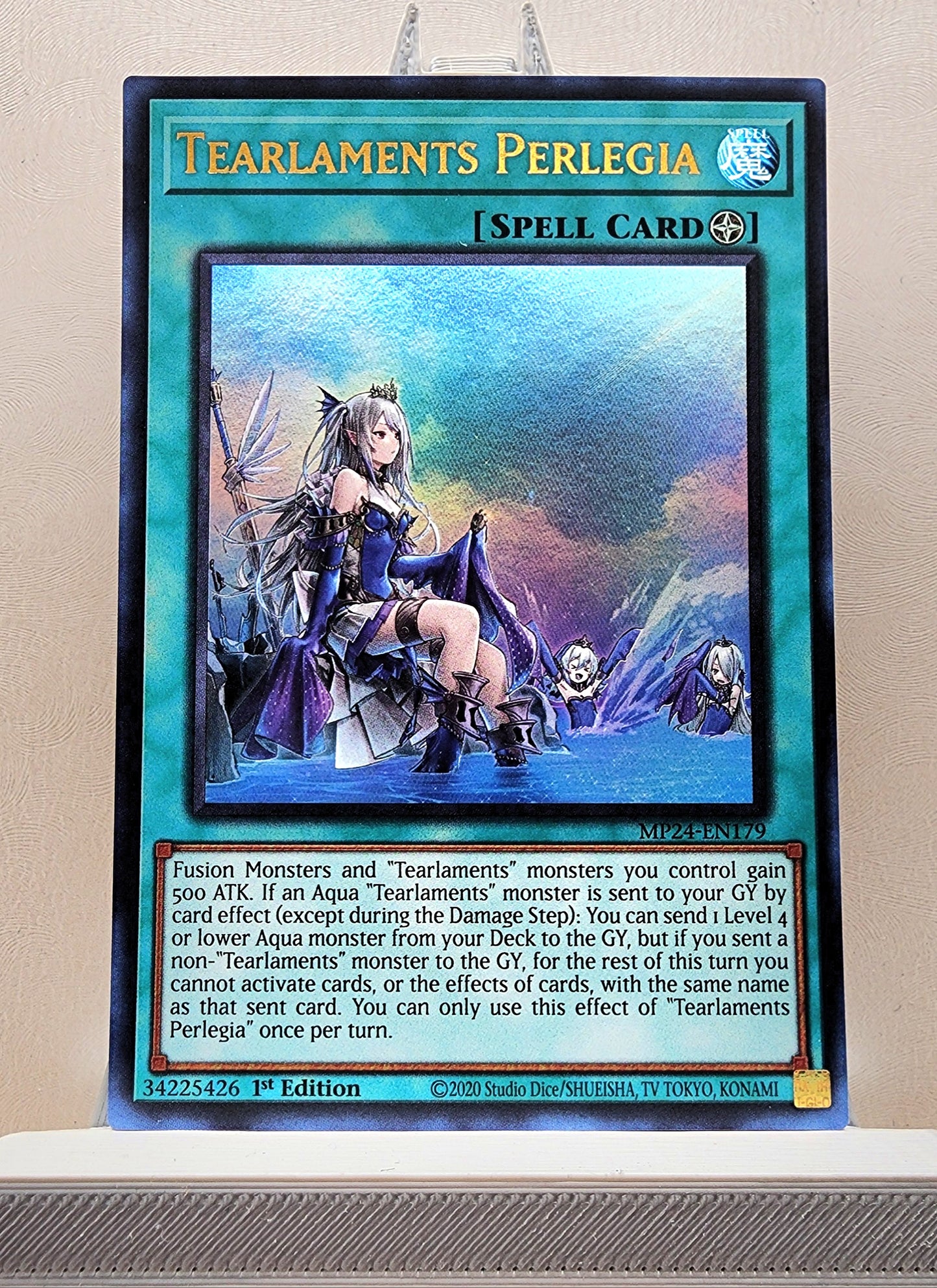 Yugioh! 1x Tearlaments Perlegia (MP24 - Ultra Rare) 1st Edition