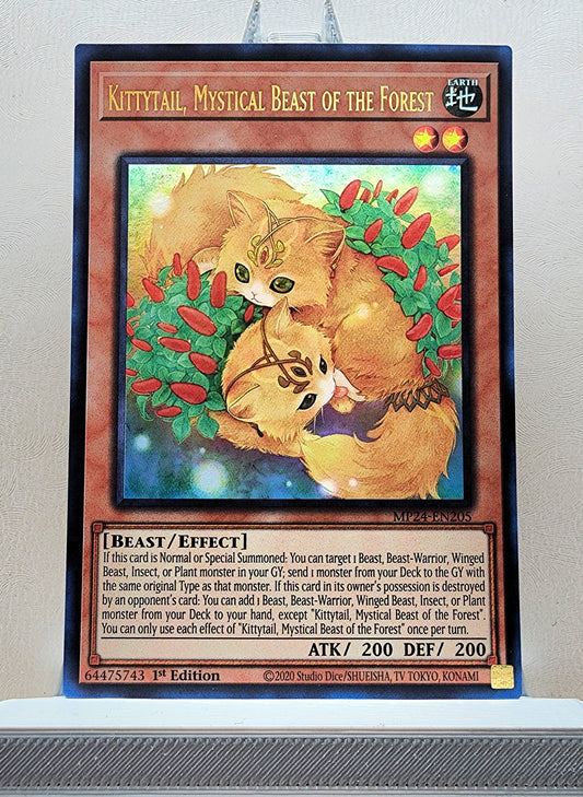 Yugioh! 1x Kittytail, Mystical Beast of the Forest (MP24 - Ultra Rare) 1st Edition