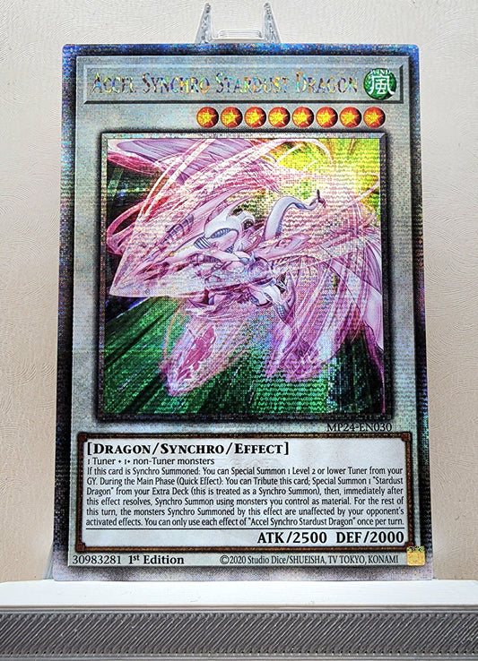 Yugioh! 1x Accel Synchro Stardust Dragon (MP24 - Quarter Century Secret Rare) 1st Edition