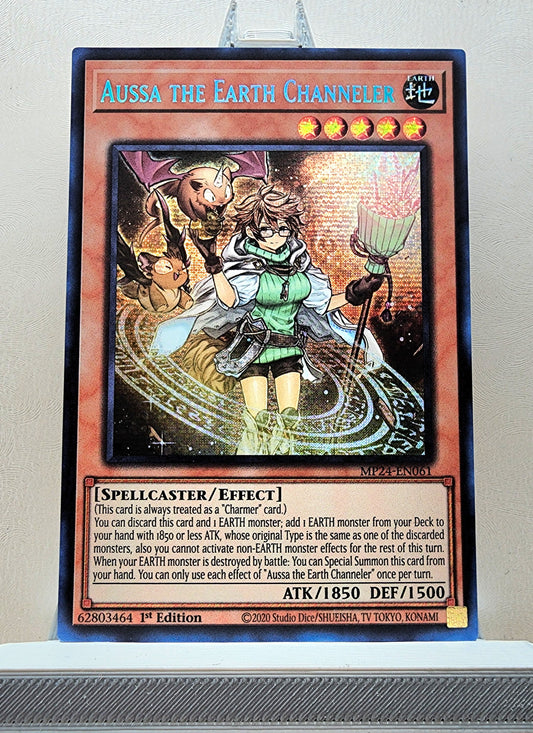 Yugioh! 1x Aussa the Earth Channeler (MP24 - Prismatic Secret Rare) 1st Edition