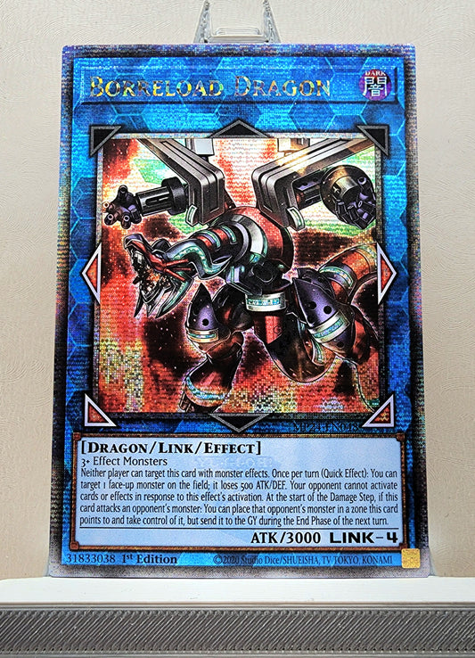 Yugioh! 1x Borreload Dragon Alt Art (MP24 - Quarter Century Secret Rare) 1st Edition