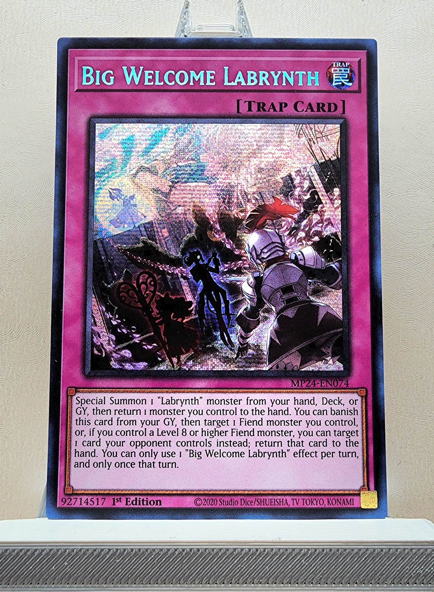 Yugioh! 1x Big Welcome Labrynth (MP24 - Prismatic Secret Rare) 1st Edition