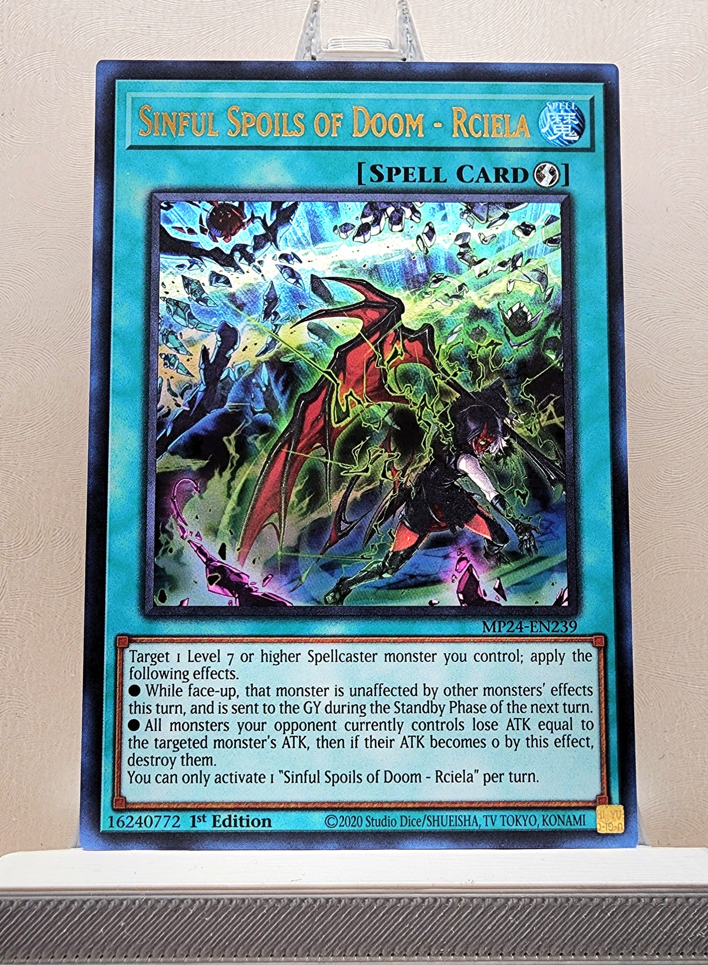 Yugioh! 1x Sinful Spoils of Doom - Rciela (MP24 - Ultra Rare) 1st Edition