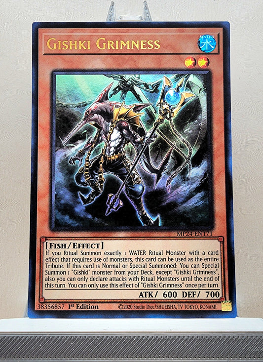 Yugioh! 1x Gishki Grimness (MP24 - Ultra Rare) 1st Edition