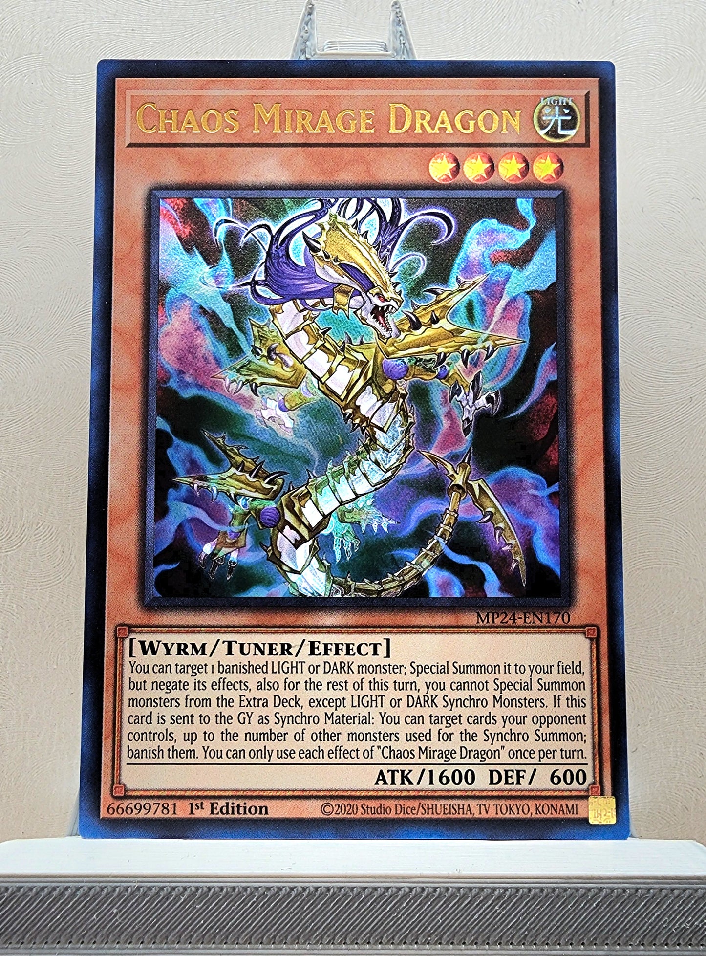 Yugioh! 1x Chaos Mirage Dragon (MP24 - Ultra Rare) 1st Edition