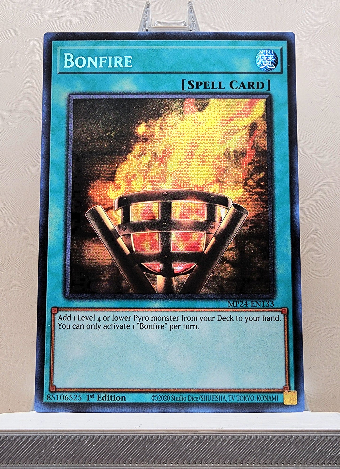 Yugioh! 1x Bonfire (MP24 - Prismatic Secret Rare) 1st Edition