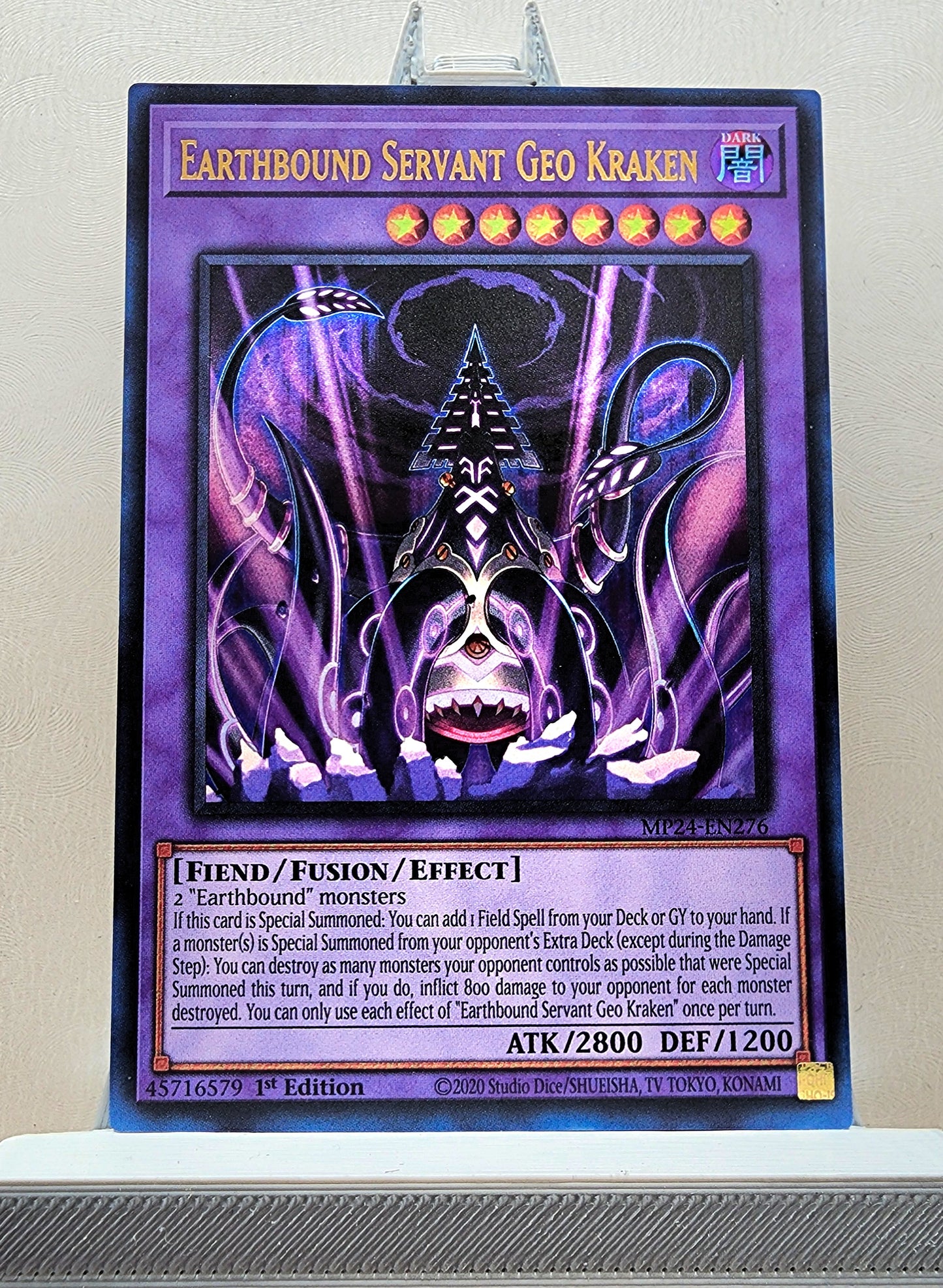 Yugioh! 1x Earthbound Servant Geo Kraken (MP24 - Ultra Rare) 1st Edition