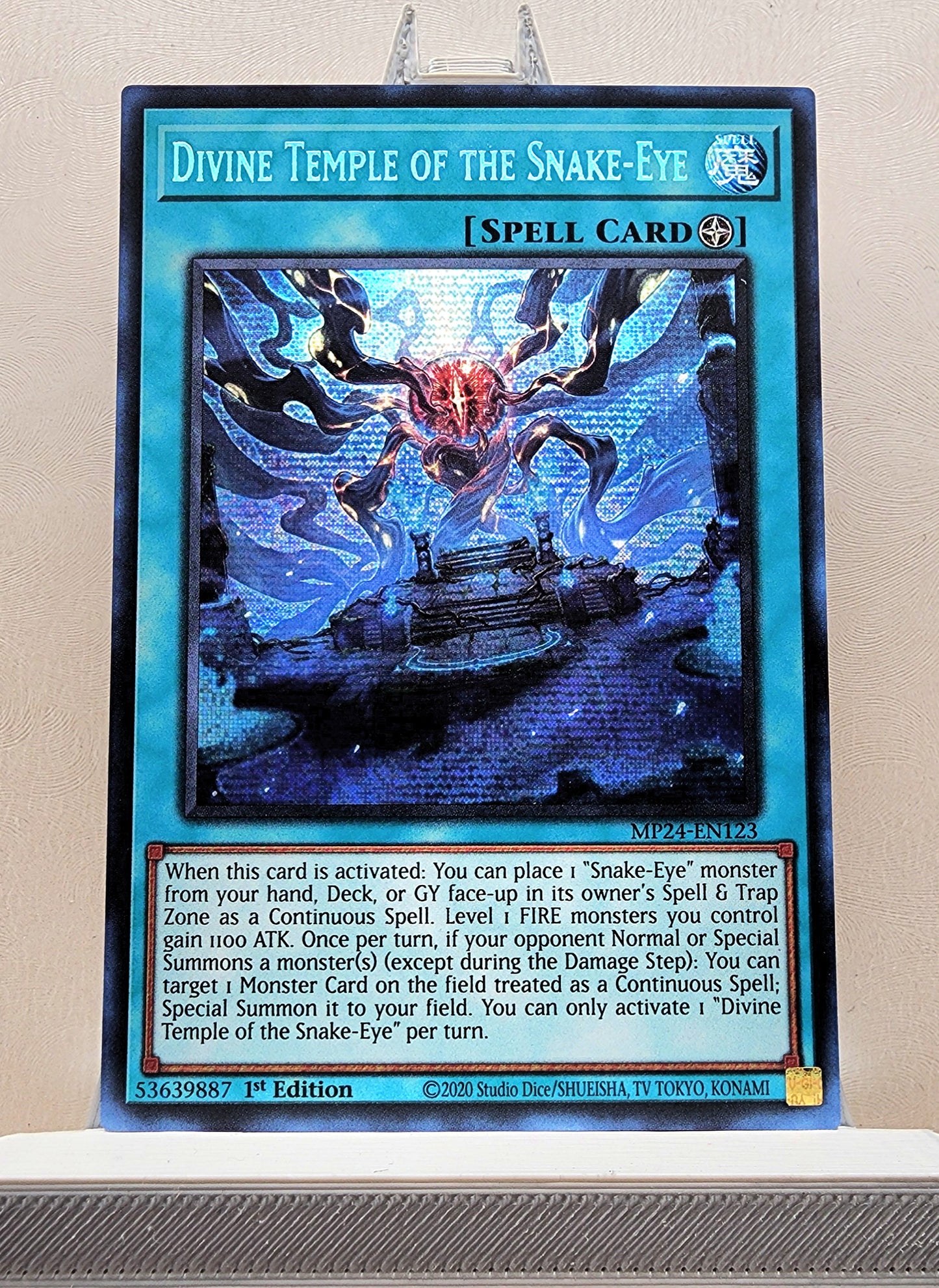 Yugioh! 1x Divine Temple of the Snake-Eye (MP24 - Prismatic Secret Rare) 1st Edition