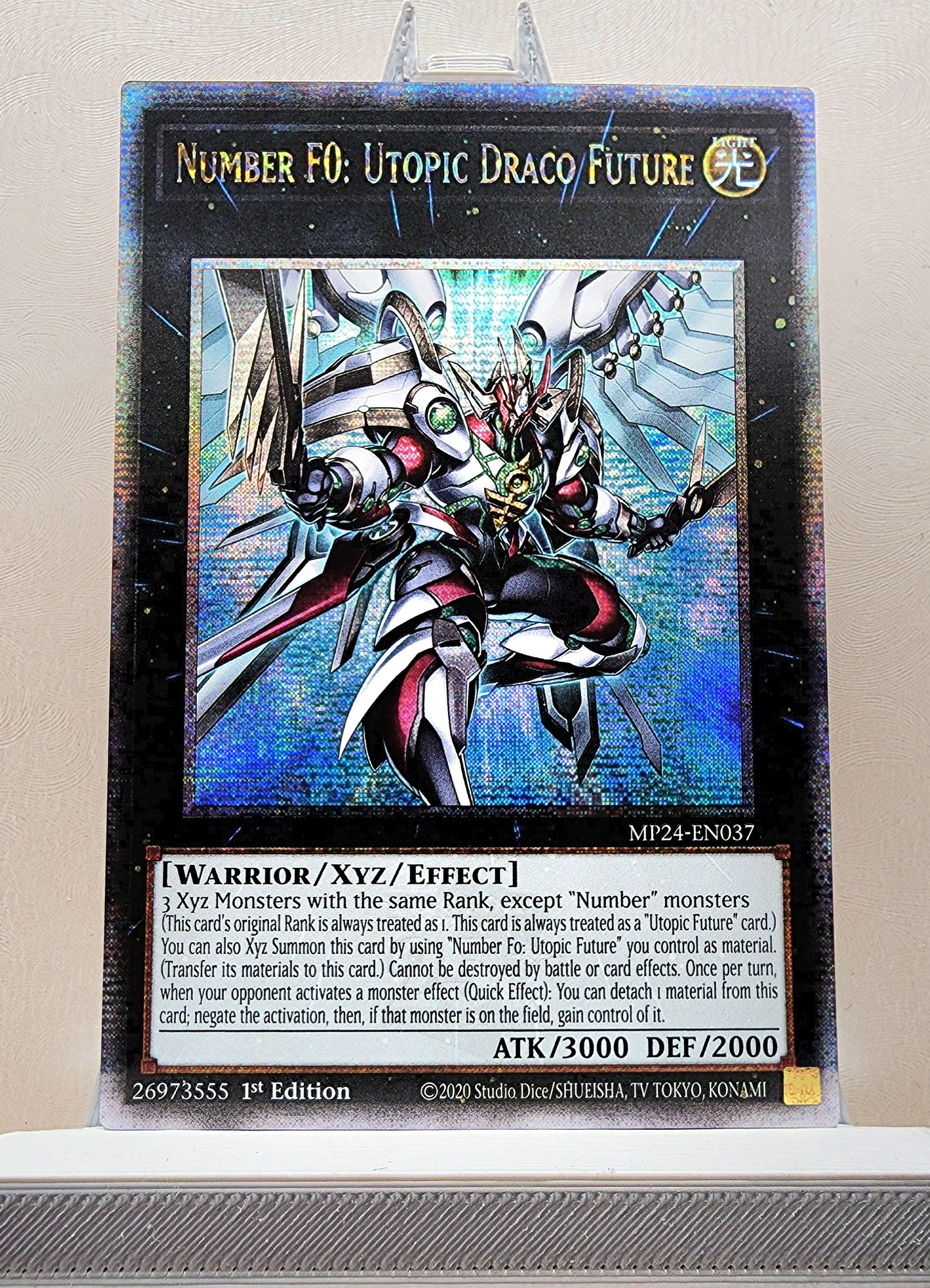 Yugioh! 1x Number F0: Utopic Draco Future (MP24 - Quarter Century Secret Rare) 1st Edition