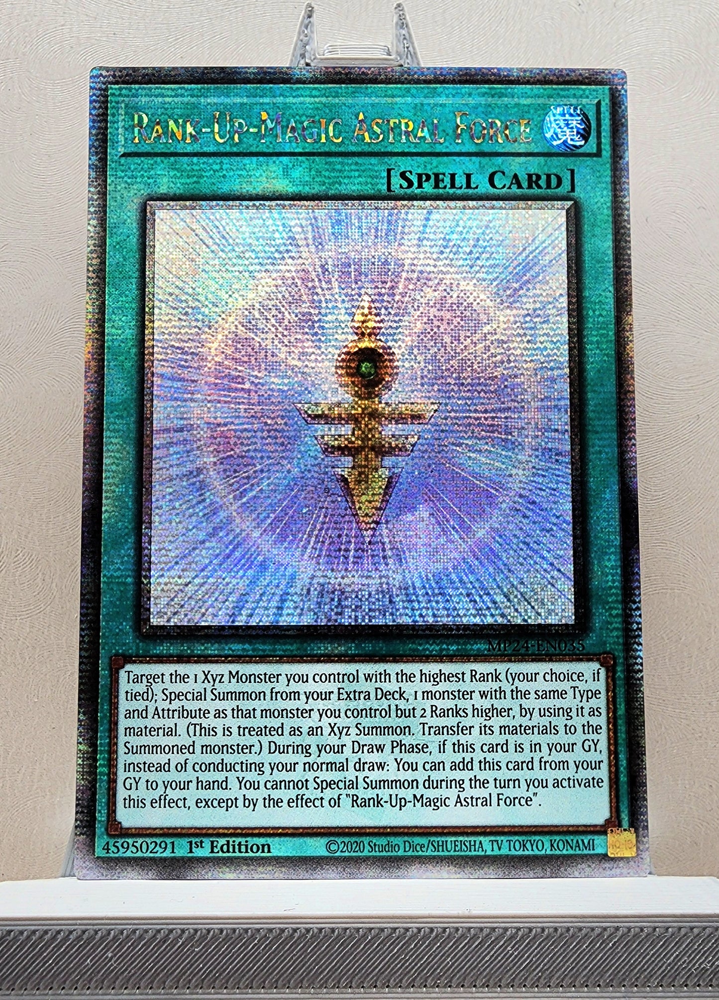 Yugioh! 1x Rank-Up-Magic Astral Force (MP24 - Quarter Century Secret Rare) 1st Edition