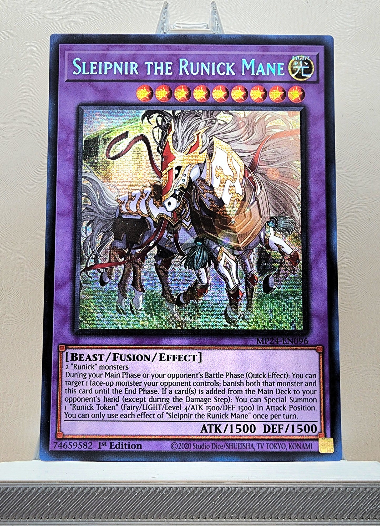 Yugioh! 1x Sleipnir the Runick Mane (MP24 - Prismatic Secret Rare) 1st Edition