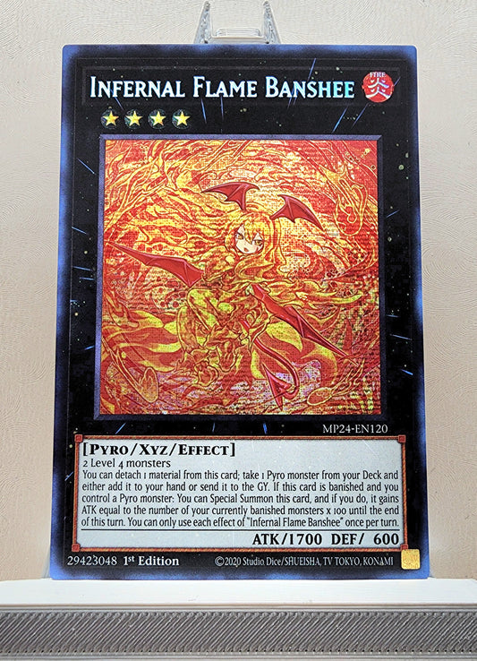 Yugioh! 1x Infernal Flame Banshee (MP24 - Prismatic Secret Rare) 1st Edition