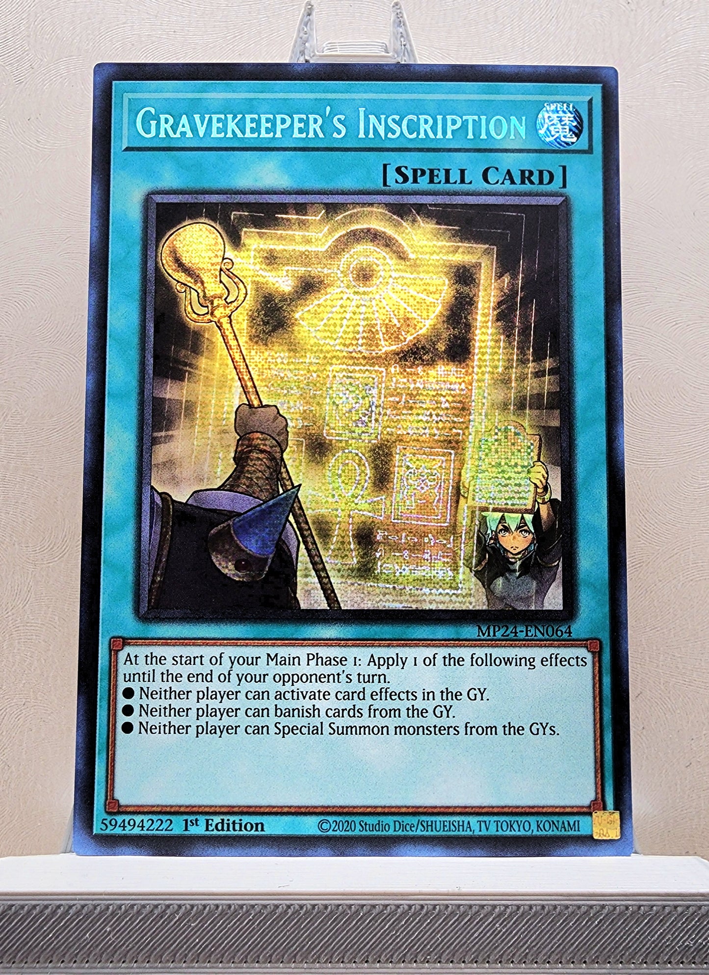 Yugioh! 1x Gravekeeper's Inscription (MP24 - Prismatic Secret Rare) 1st Edition