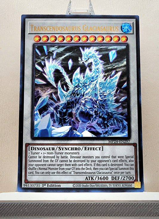 Yugioh! 1x Transcendosaurus Glaciasaurus (MP24 - Ultra Rare) 1st Edition