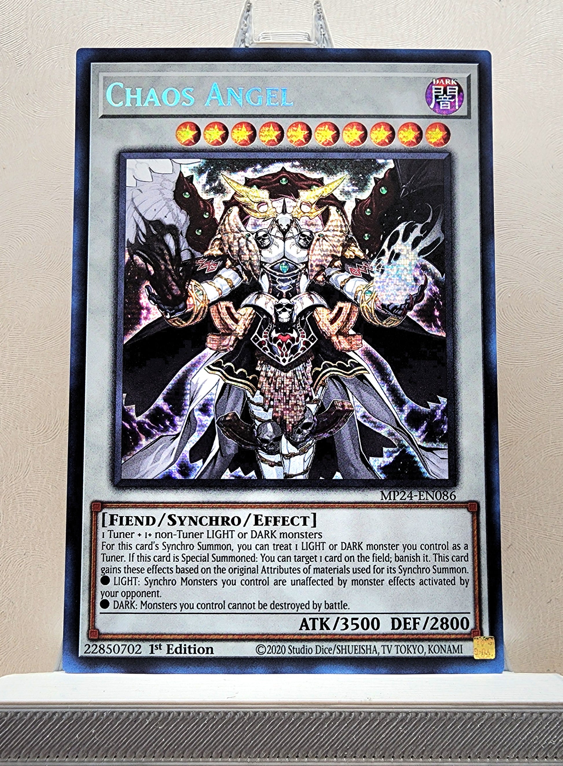 Yugioh! 1x Chaos Angel (MP24 - Prismatic Secret Rare) 1st Edition KAWAIII SUSHI Yugioh! 1x Chaos Angel (MP24 - Prismatic Secret Rare) 1st Edition KAWAIII SUSHI