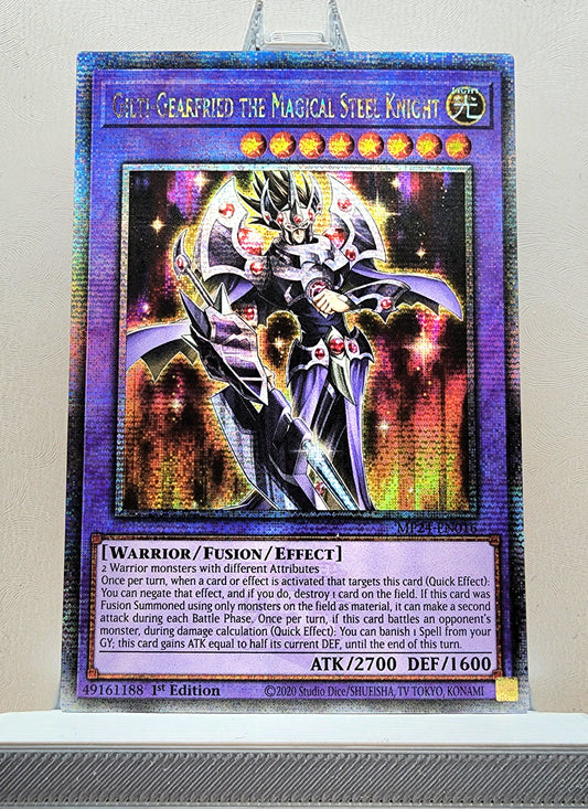 Yugioh! 1x Gilti-Gearfried the Magical Steel Knight (MP24 - Quarter Century Secret Rare) 1st Edition