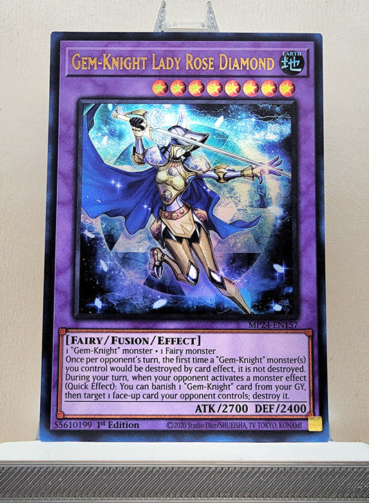 Yugioh! 1x Gem-Knight Lady Rose Diamond (MP24 - Ultra Rare) 1st Edition