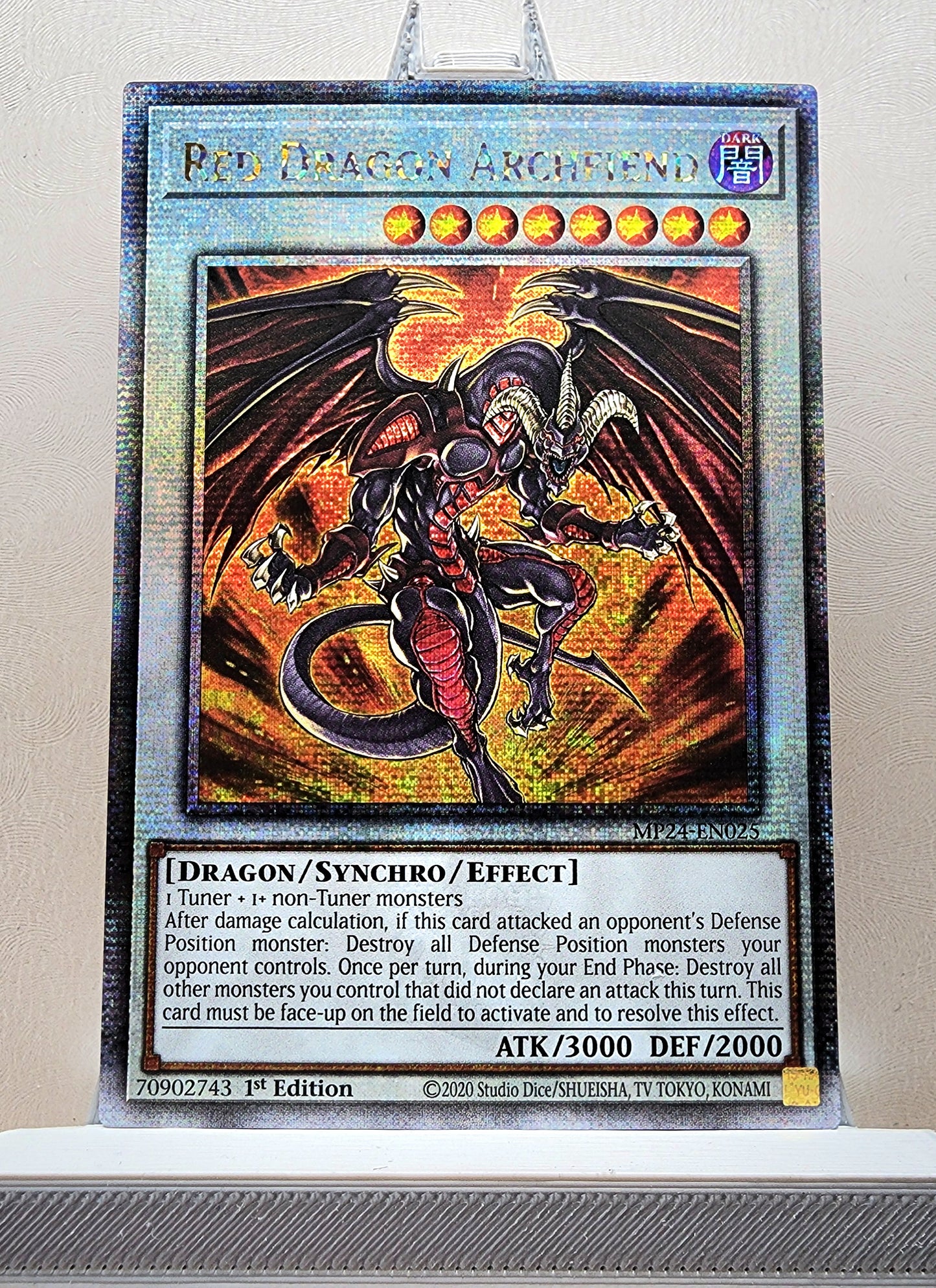 Yugioh! 1x Red Dragon Archfiend (MP24 - Quarter Century Secret Rare) 1st Edition