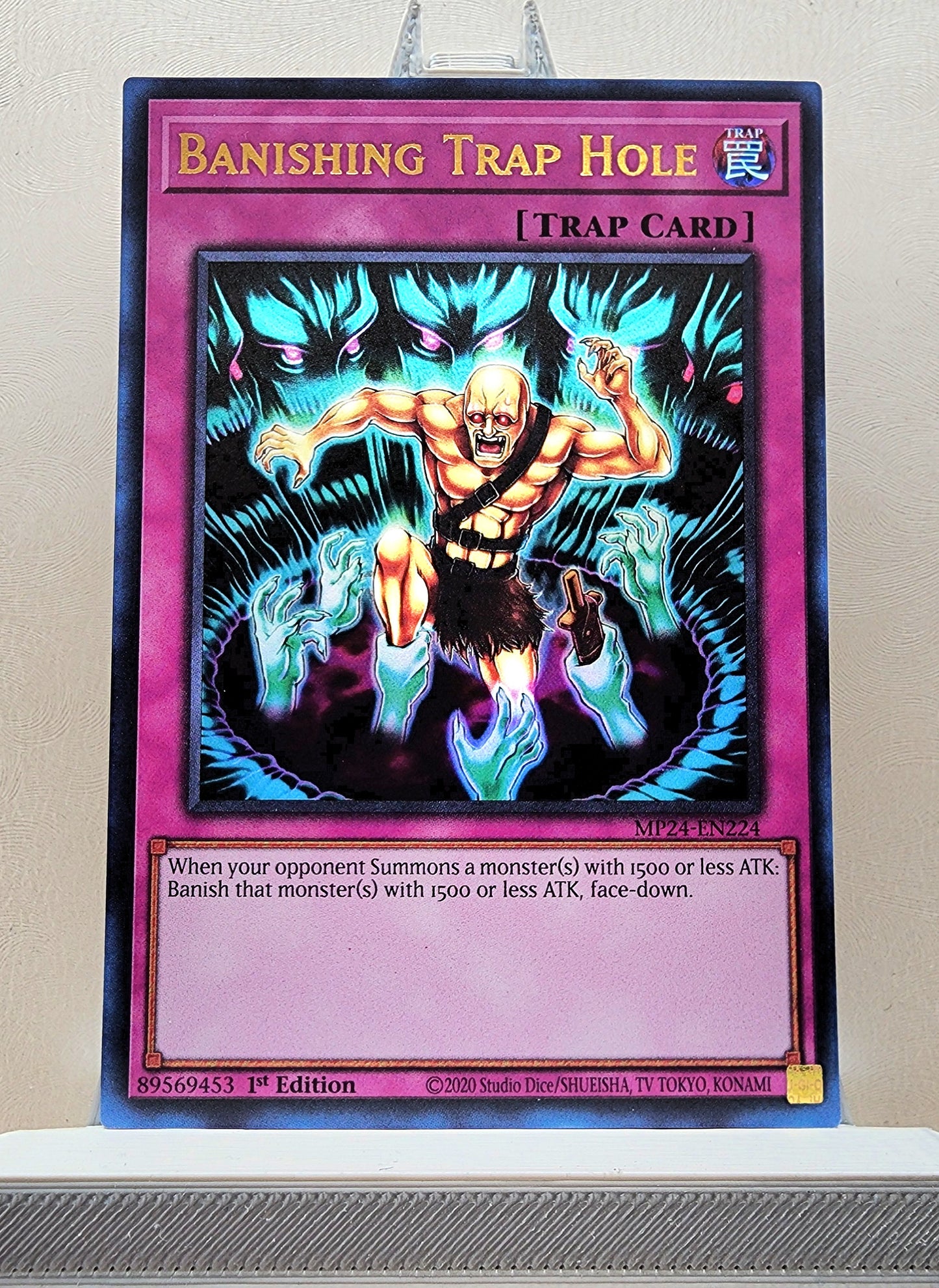 Yugioh! 1x Banishing Trap Hole (MP24 - Ultra Rare) 1st Edition