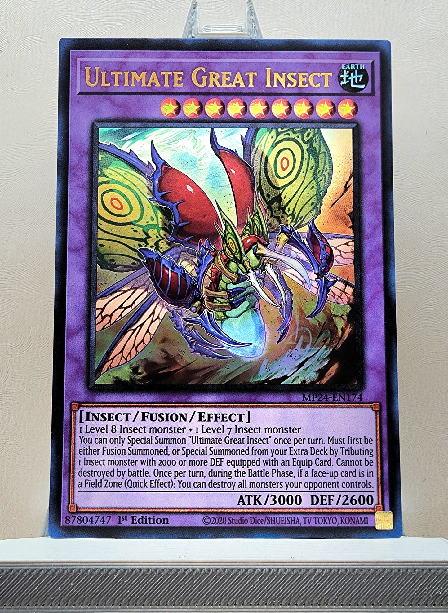 Yugioh! 1x Ultimate Great Insect (MP24 - Ultra Rare) 1st Edition