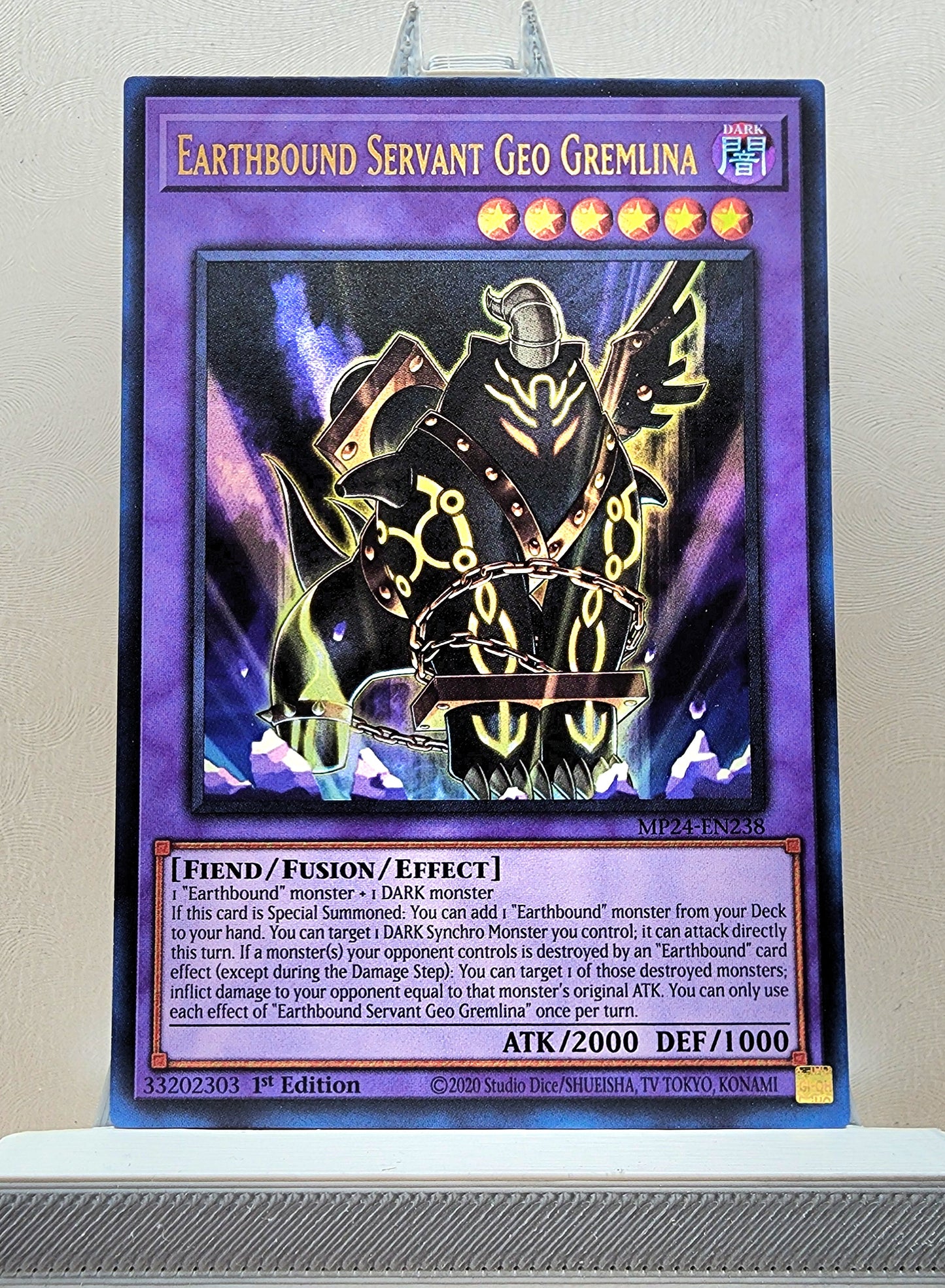 Yugioh! 1x Earthbound Servant Geo Gremlina (MP24 - Ultra Rare) 1st Edition