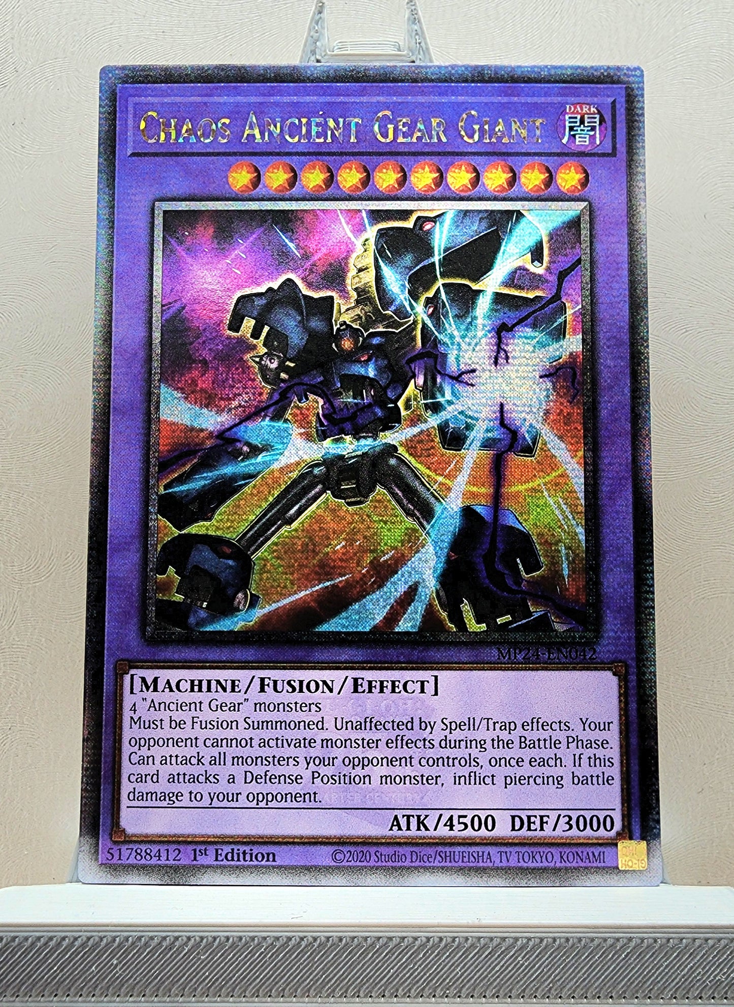 Yugioh! 1x Chaos Ancient Gear Giant (MP24 - Quarter Century Secret Rare) 1st Edition