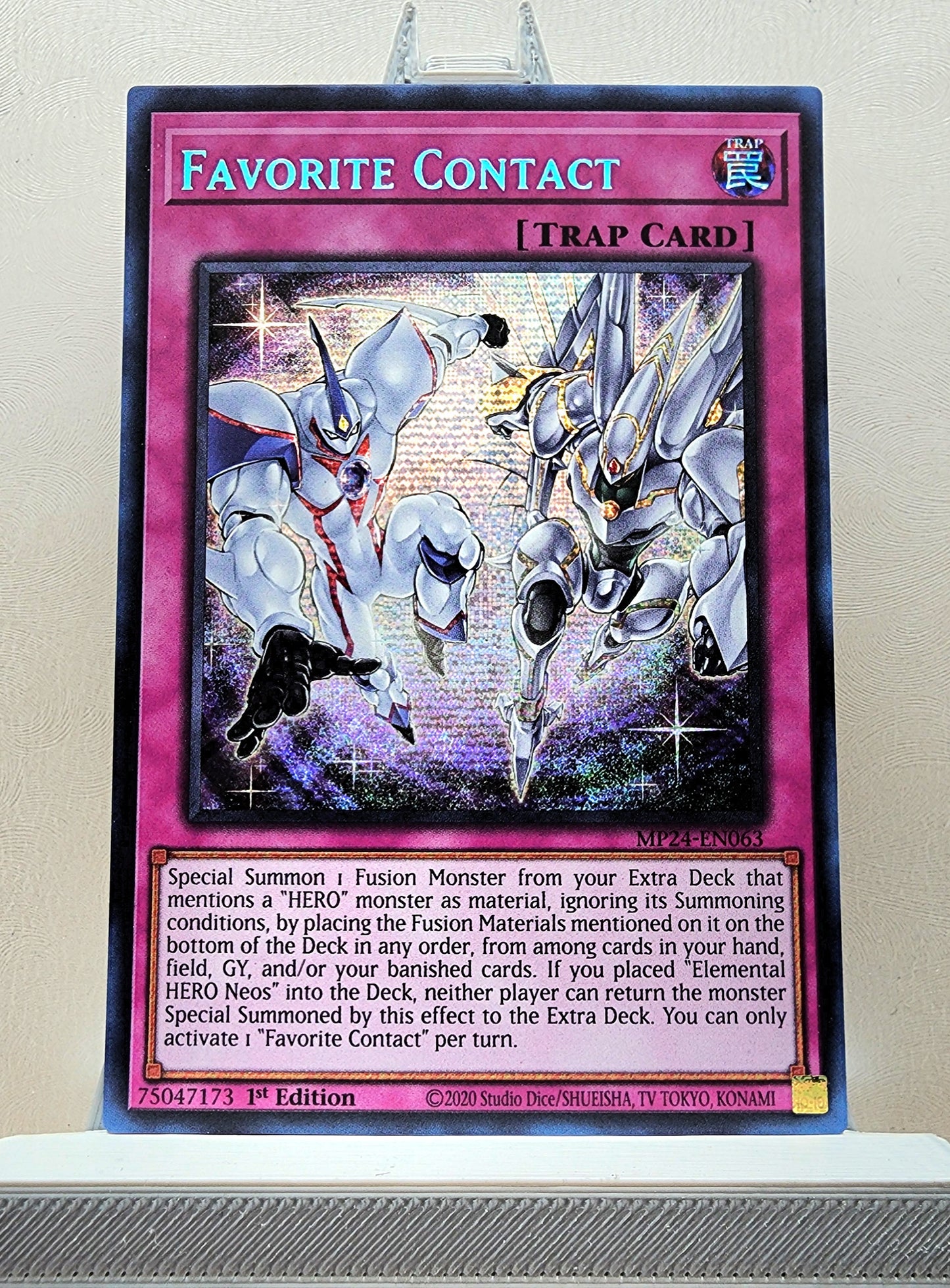 Yugioh! 1x Favorite Contact (MP24 - Prismatic Secret Rare) 1st Edition