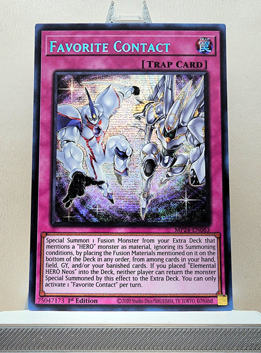 Yugioh! 1x Favorite Contact (MP24 - Prismatic Secret Rare) 1st Edition