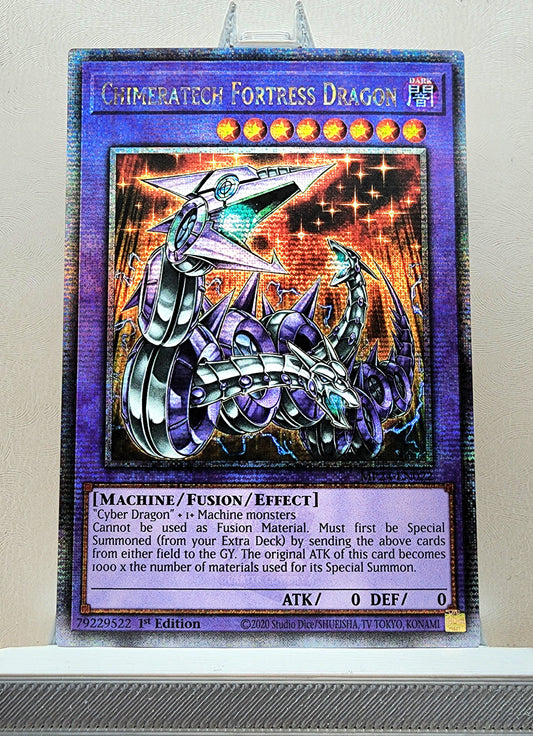 Yugioh! 1x Chimeratech Fortress Dragon (MP24 - Quarter Century Secret Rare) 1st Edition