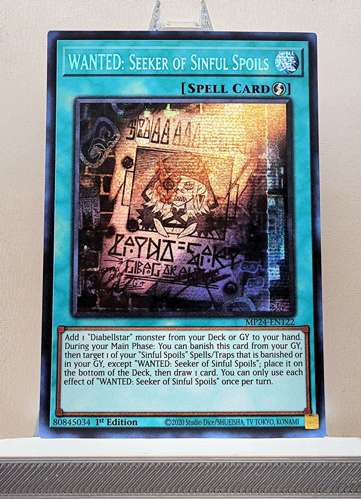 Yugioh! 1x WANTED: Seeker of Sinful Spoils (MP24 - Prismatic Secret Rare) 1st Edition