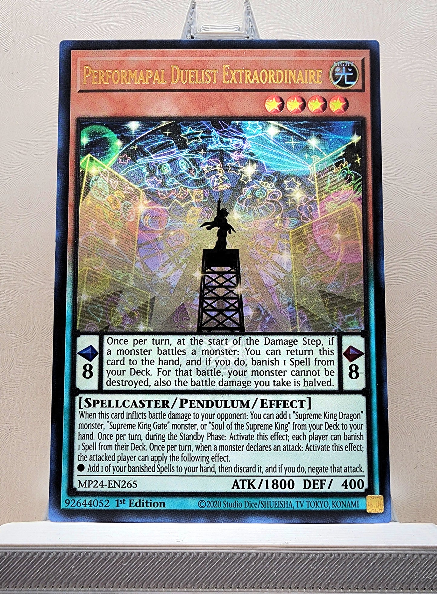 Yugioh! 1x Performapal Duelist Extraordinaire (MP24 - Ultra Rare) 1st Edition