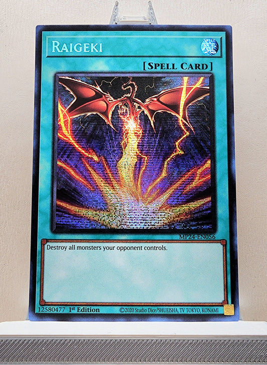 Yugioh! 1x Raigeki Alt Art (MP24 - Prismatic Secret Rare) 1st Edition